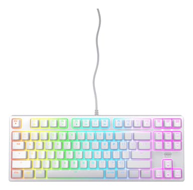 CHERRY K4V2 RGB Tenkeyless White edition, Mechanical gaming keyboard, US view 1