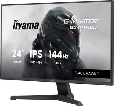 iiyama G2441HSU-B1 computer monitor 60.5 cm (23.8") 1920 x 1080 pixels Full HD LED Black view 2