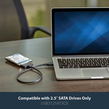 StarTech.com USB 3.1 to 2.5" SATA Hard Drive Adapter - USB 3.1 Gen 2 10Gbps with UASP External HDD/SSD Storage Converter view 6