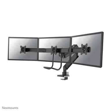 Neomounts NM-D775DX3BLACK Monitor arm 17-27" - gas spring - Topfix - 180°-stop view 1
