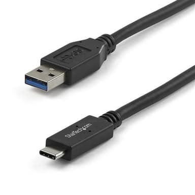 StarTech.com 3ft (1m) USB-A to USB-C Charging Cable, USB 10Gbps, Charge & Sync, 3A, USB-IF Certified - USB Charging Cord view 1