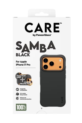 PanzerGlass CARE™ by ® Samba Case Black w. MagSafe iPhone 17 Pro view 3
