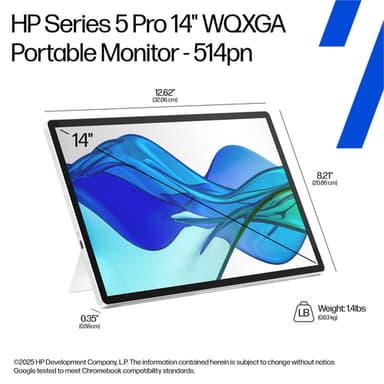 HP Series 5 Pro 14 inch WQXGA Portable Monitor - 514pn view 8