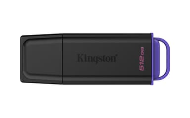 Kingston Technology DataTraveler 512GB Portable USB 3.2 Gen 1 Exodia Black/Purple view 1