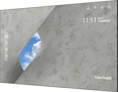 Viewsonic LDP163-091C Signage Display 4.14 m (163") LED Wi-Fi 600 cd/m² 4K Ultra HD Black Built-in processor Android 9 view 5