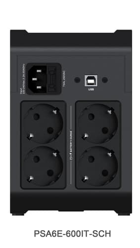 Vertiv PowerUPS 200 Essential PSA6E-600IT-SCH, 600VA/315W view 3