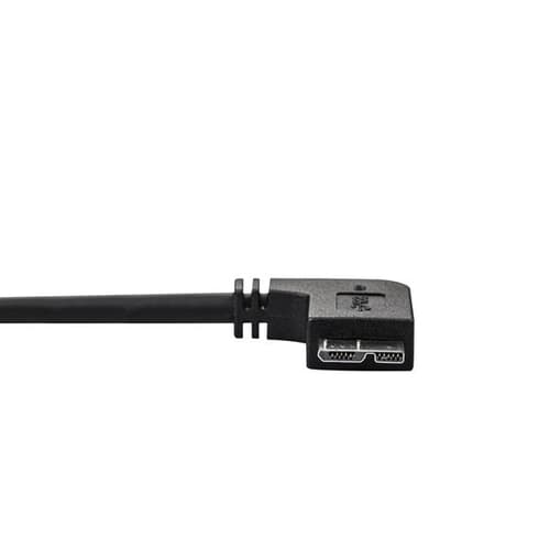 StarTech.com Slim Micro USB 3.0 Cable - M/M - Left-Angle Micro-USB - 1m (3ft)