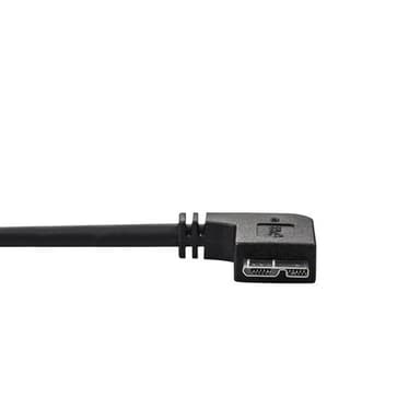 StarTech.com Slim Micro USB 3.0 Cable - M/M - Left-Angle Micro-USB - 1m (3ft) view 2