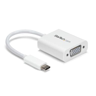 StarTech.com USB-C to VGA Adapter - White view 1