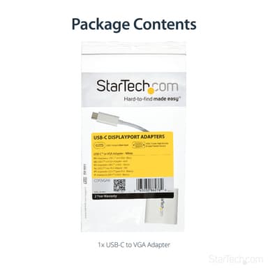 StarTech.com USB-C to VGA Adapter - White view 7