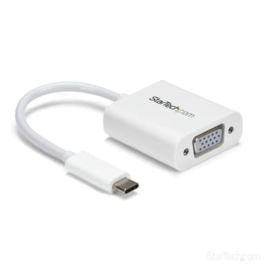 StarTech.com USB-C to VGA Adapter - White view 2