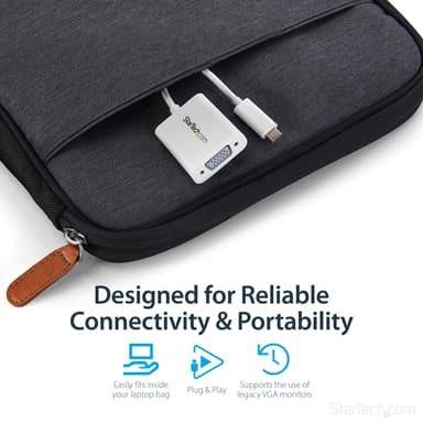 StarTech.com USB-C to VGA Adapter - White view 4