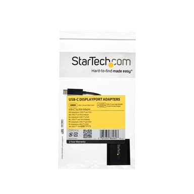 StarTech.com USB-C to VGA Adapter - Black - 1080p - Video Converter For Your MacBook Pro - USB C to VGA Display Dongle - Upgraded Version is CDP2VGAEC view 7