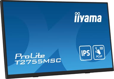 iiyama ProLite T2755MSC-B1 computer monitor 68.6 cm (27") 1920 x 1080 pixels Full HD LED Touchscreen Tabletop Black view 3