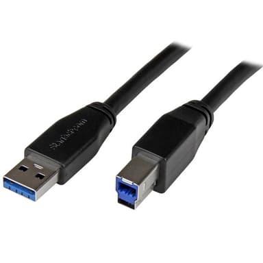 StarTech.com Active USB 3.0 USB-A to USB-B Cable - M/M - 5m (15ft) view 1