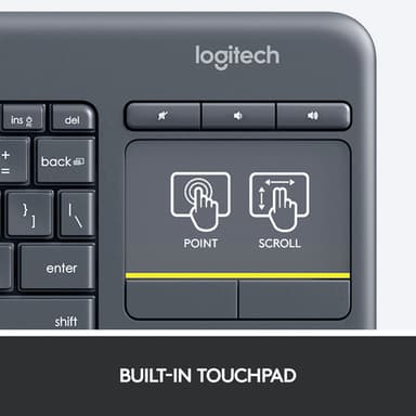Logitech Wireless Touch Keyboard K400 Plus (QWERTZ) — 920-007133 view 9