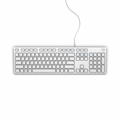 DELL Wired Keyboard - KB216 - US International (QWERTY) - White view 1