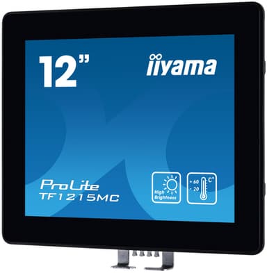 iiyama TF1215MC-B1 computer monitor 30.7 cm (12.1") 1024 x 768 pixels LCD Touchscreen Black view 3
