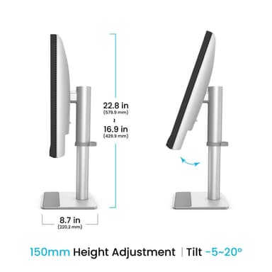 BenQ MA270S computer monitor 68.6 cm (27") 5120 x 2880 pixels 5K Ultra HD LED White view 5