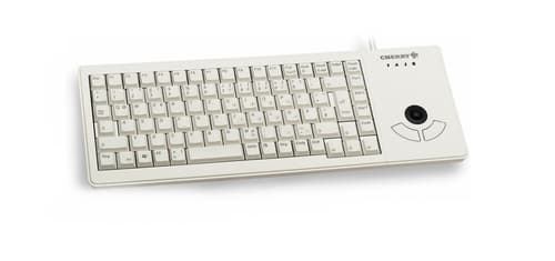CHERRY XS Trackball keyboard Universal USB Belgian Grey