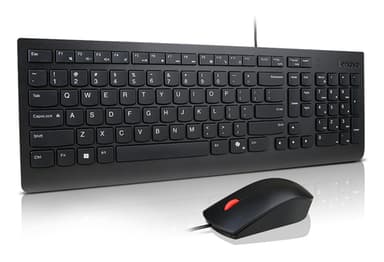 Lenovo KB MICE_BO Essencial WR KBMS GB A1 keyboard Mouse included Universal USB UK English Black view 2