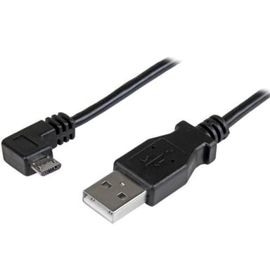 StarTech.com Micro-USB Charge-and-Sync Cable M/M - Right-Angle Micro-USB - 30/24 AWG - 1 m (3 ft.) view 1
