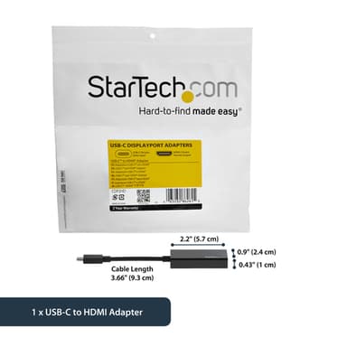 StarTech.com USB-C to HDMI Adapter with 4K 30Hz - Black view 7