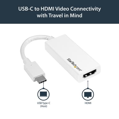 StarTech.com USB-C to HDMI Adapter with 4K 30Hz - White view 5