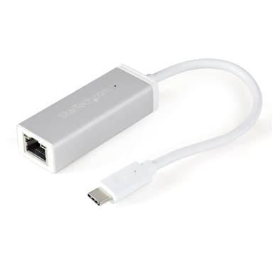 StarTech.com USB-C to Gigabit Network Adapter - Silver view 1