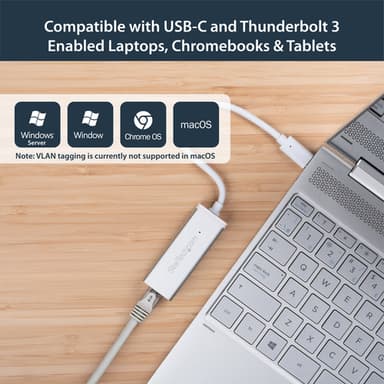 StarTech.com USB-C to Gigabit Network Adapter - Silver view 7