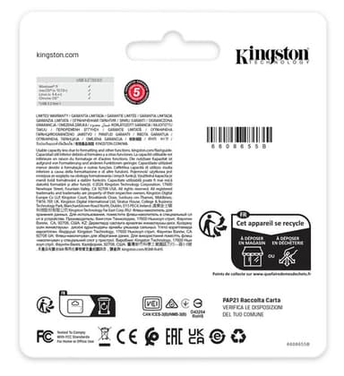 Kingston Technology DataTraveler 256GB Kyson 220MB/s Metal USB 3.2 Gen 1 view 7