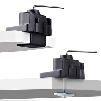 StarTech.com Desk Mount Triple Monitor Arm For Up To Three 27in Screens, VESA 75x75/100x100, Tool-Less Arm Adjustments, C-Clamp/Grommet Mount, Mechanical Spring Arm view 5
