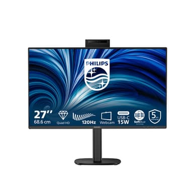 Philips 27B2N3500JH computer monitor 68.6 cm (27") 2560 x 1440 pixels Quad HD LCD Black view 1