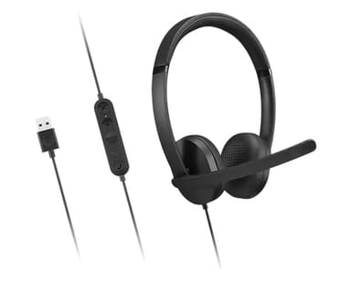 Lenovo 4XD1P83425 headphones/headset Wired Head-band Calls/Music USB Type-A Black view 5