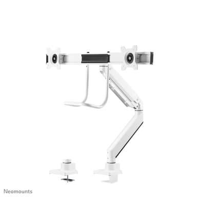 Neomounts NM-D775DXWHITE Monitor arm 10-32" - gas spring - Topfix - 180°-stop view 8