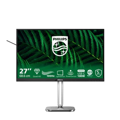 Philips 5000 series 27B2G5601/00 computer monitor 68.6 cm (27") 2560 x 1440 pixels Quad HD LCD Black view 1