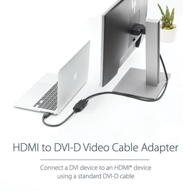 StarTech.com 8in HDMI to DVI-D Video Cable Adapter - HDMI Male to DVI Female view 5