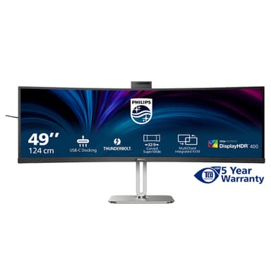 Philips 49B2U6903CH/00 computer monitor 124 cm (48.8") 5120 x 1440 pixels Dual QHD LCD Grey view 3