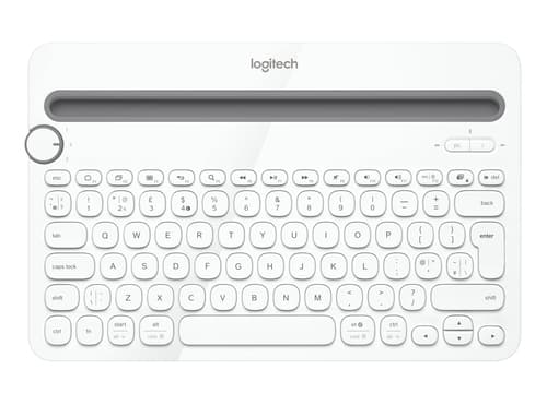 Logitech K480 AZERTY French Bluetooth Grey, White