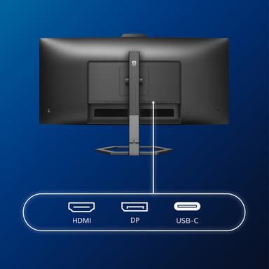 Philips 5000 series 34E1C5600HE/00 computer monitor 86.4 cm (34") 3440 x 1440 pixels 4K Ultra HD LED Black view 4
