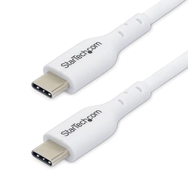 StarTech.com 6.6ft (2m) USB-C Charging Cable, Charge & Sync, 60W (3A) PD, USB 2.0 Laptop Charger Cable - White USB C Charging Cord view 1