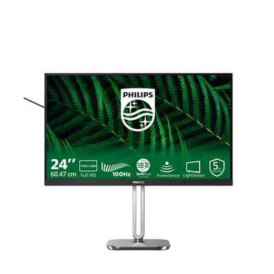 Philips 5000 series 24B2G5200/00 computer monitor 60.5 cm (23.8") 1920 x 1080 pixels Full HD LCD Anthracite view 1