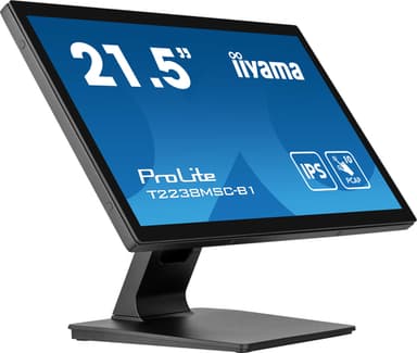 iiyama ProLite T2238MSC-B1 computer monitor 54.6 cm (21.5") 1920 x 1080 pixels Full HD LED Touchscreen Black view 1