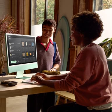 Apple iMac 24-inch with Retina 4.5K display: M4 chip with 10‑core CPU and 10‑core GPU, 16GB, 256GB SSD - Pink view 5
