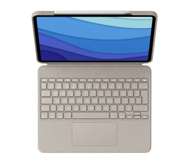 Logitech Combo Touch QWERTY UK English Smart Connector Sand view 2