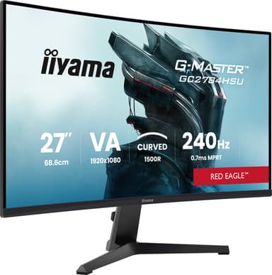 iiyama G-MASTER GC2784HSU-B1 computer monitor 68.6 cm (27") 1920 x 1080 pixels Full HD LCD Black view 2