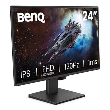 BenQ GW2490P 24" IPS 1920x1080 120Hz 1ms Eye-Care Widescreen Gaming Monitor view 3