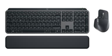 Logitech MX Keys Combo For Business Gen 2 keyboard Mouse included Office RF Wireless + Bluetooth QWERTZ German Graphite view 2