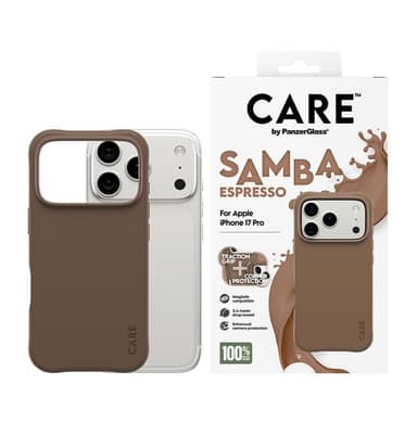 PanzerGlass CARE™ by ® Samba Case Espresso w. MagSafe iPhone 17 Pro view 2