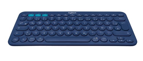 Logitech K380 keyboard Universal Bluetooth QWERTZ Swiss Blue